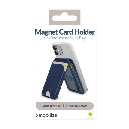 Mobilize Magsafe Compatible Magnet Card Holder With Stand Function Blue