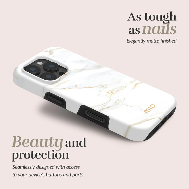 Mio By Mobilize Mio White Marble Magsafe Compatible For Iphone 7/8/Se (2020/2022)
