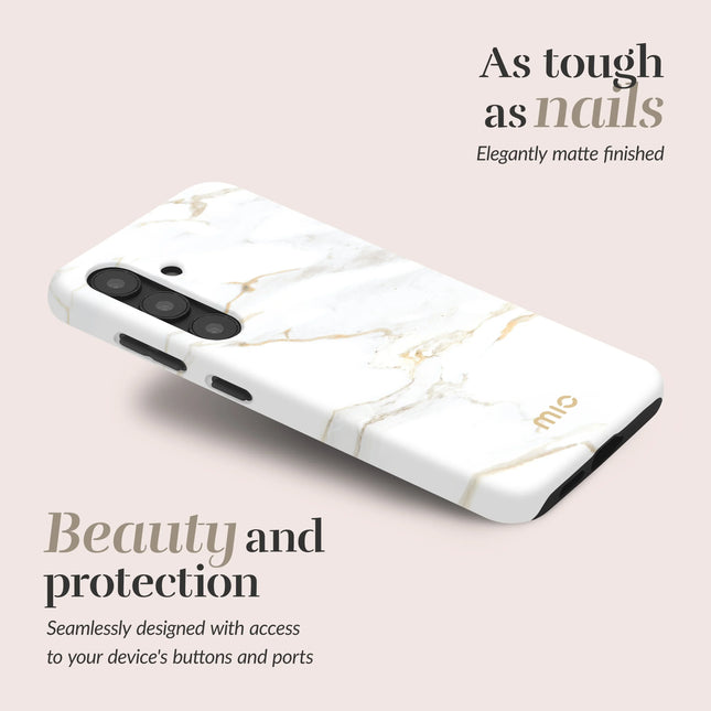 Mio By Mobilize Mio White Marble Magsafe Compatible For Samsung A55 5G