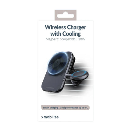 Mobilize Magsafe Compatible Car Charger For Phone And Watch 18W Black