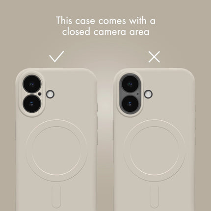 My Style Protective Flex MagSafe Compatible Case - Apple iPhone 16 Antique White productafbeelding 4