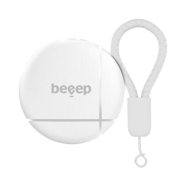 Beeep Betag Find My Tracker White & Keychain White - 1 Pack