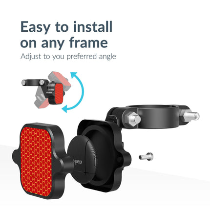 Beeep Betag Find My Tracker Black & Taillight Reflector