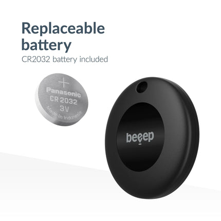 Beeep Betag Android Tracker Black & Keychain Black - 3 Pack