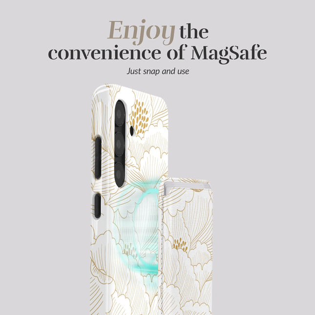 Mio By Mobilize Mio Roses MagSafe Compatible White Card Houder productafbeelding 2