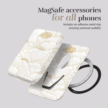 Mio By Mobilize Mio Roses MagSafe Compatible White Card Houder productafbeelding 5