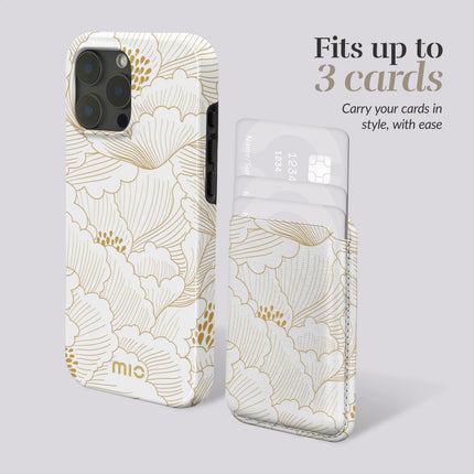 Mio By Mobilize Mio Roses MagSafe Compatible White Card Houder productafbeelding 6