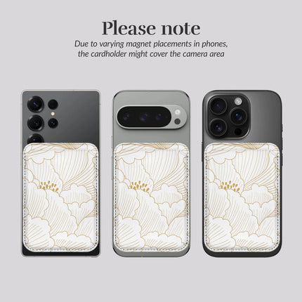 Mio By Mobilize Mio Roses MagSafe Compatible White Card Houder productafbeelding 7