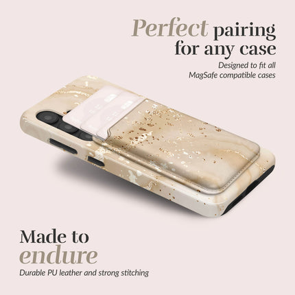 Mio By Mobilize Mio Gold Marble MagSafe Compatible Card Houder productafbeelding 3