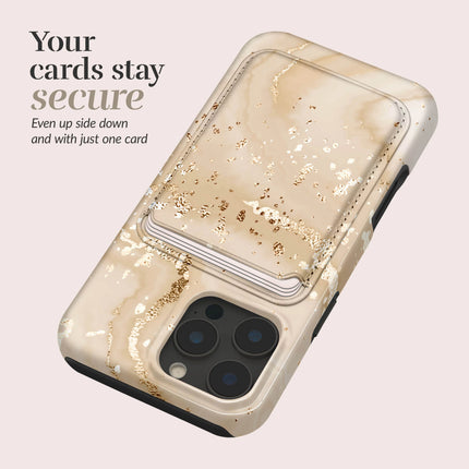 Mio By Mobilize Mio Gold Marble MagSafe Compatible Card Houder productafbeelding 4