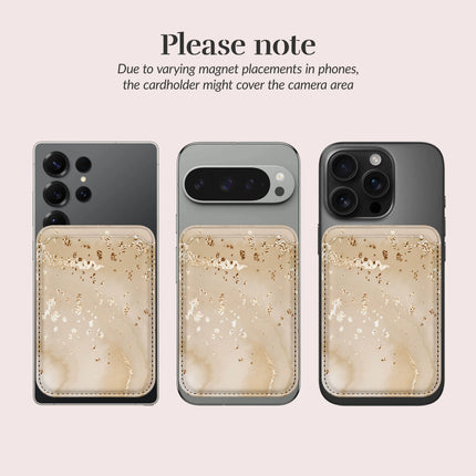 Mio By Mobilize Mio Gold Marble MagSafe Compatible Card Houder productafbeelding 7