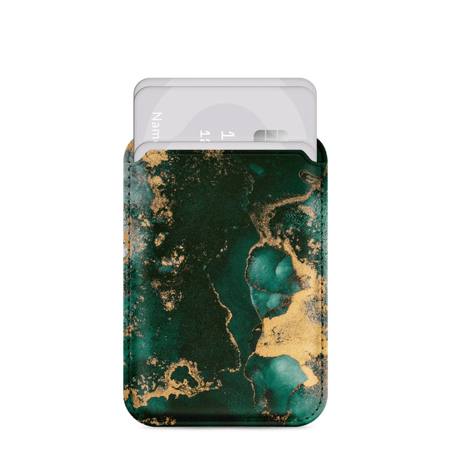 Mio By Mobilize Mio Green Marble MagSafe Compatible Card Houder
