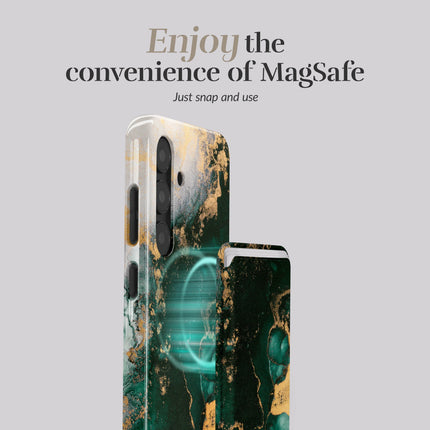 Mio By Mobilize Mio Green Marble MagSafe Compatible Card Houder productafbeelding 2