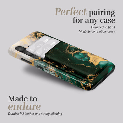 Mio By Mobilize Mio Green Marble MagSafe Compatible Card Houder productafbeelding 3