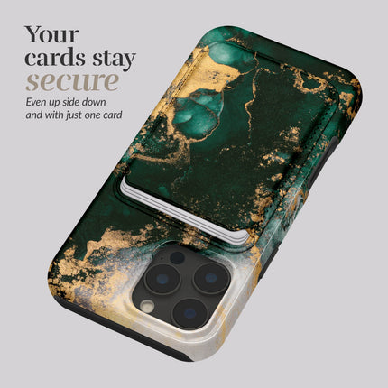 Mio By Mobilize Mio Green Marble MagSafe Compatible Card Houder productafbeelding 4