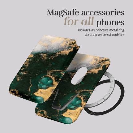 Mio By Mobilize Mio Green Marble MagSafe Compatible Card Houder productafbeelding 5