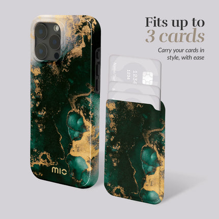 Mio By Mobilize Mio Green Marble MagSafe Compatible Card Houder productafbeelding 6