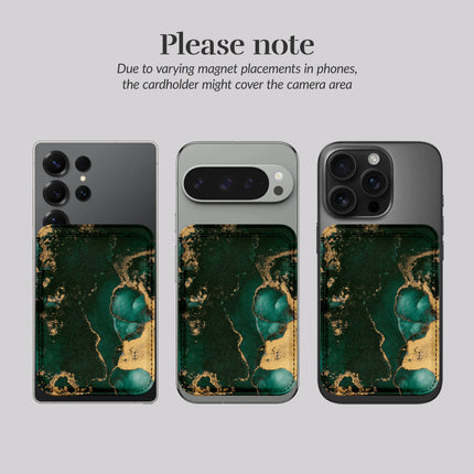 Mio By Mobilize Mio Green Marble MagSafe Compatible Card Houder productafbeelding 7