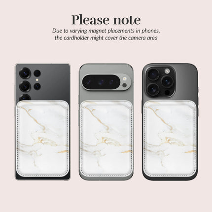 Mio By Mobilize Mio White Marble MagSafe Compatible Card Houder productafbeelding 7