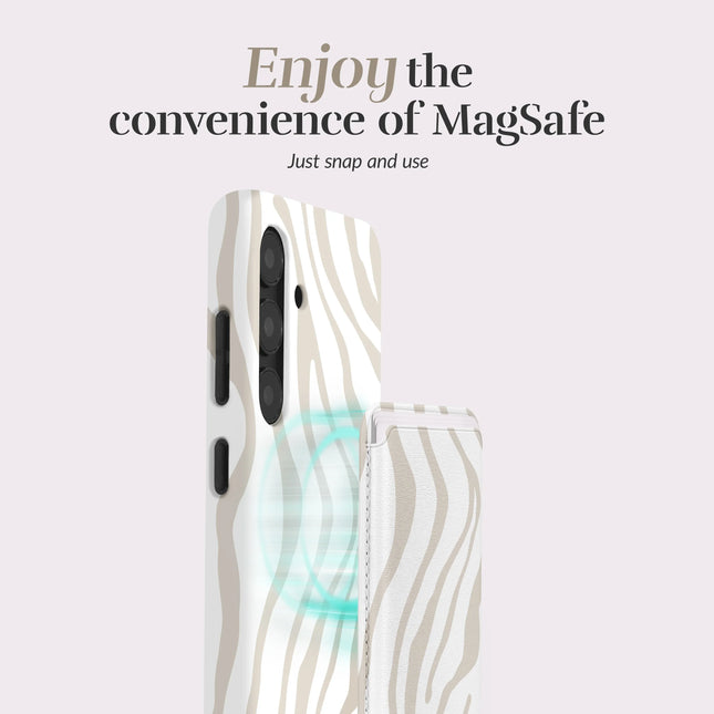 Mio By Mobilize Mio Sandy Zebra MagSafe Compatible Card Houder productafbeelding 2