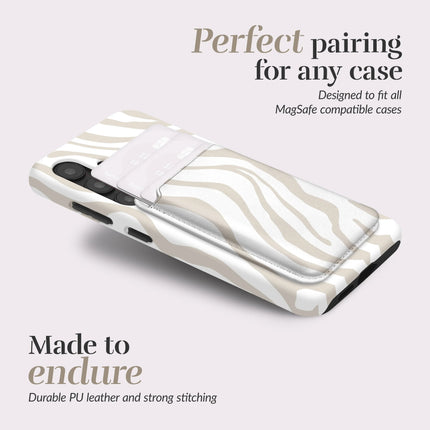 Mio By Mobilize Mio Sandy Zebra MagSafe Compatible Card Houder productafbeelding 3