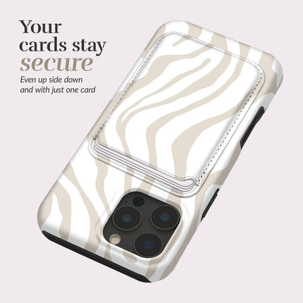 Mio By Mobilize Mio Sandy Zebra MagSafe Compatible Card Houder productafbeelding 4