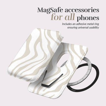 Mio By Mobilize Mio Sandy Zebra MagSafe Compatible Card Houder productafbeelding 5