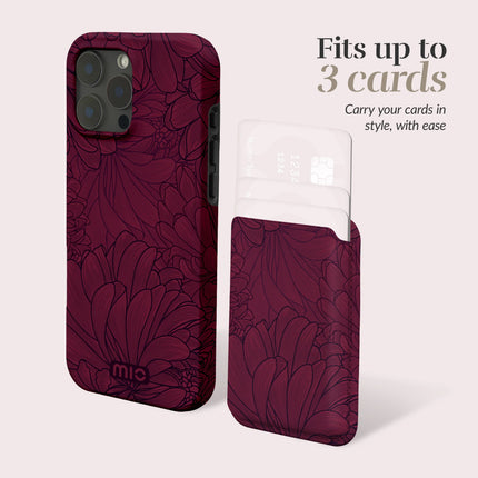 Mio By Mobilize Mio Berry Blooms MagSafe Compatible Card Houder productafbeelding 6
