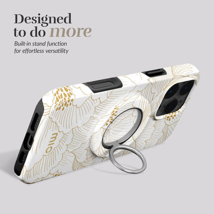 Mio By Mobilize Mio White Roses MagSafe Compatible Ring Houder productafbeelding 4