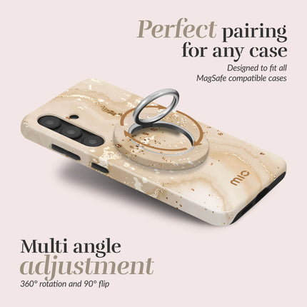 Mio By Mobilize Mio Gold Marble MagSafe Compatible Ring Houder productafbeelding 3