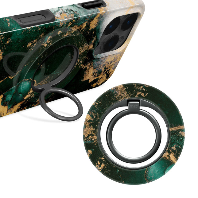 Mio By Mobilize Mio Green Marble MagSafe Compatible Ring Houder