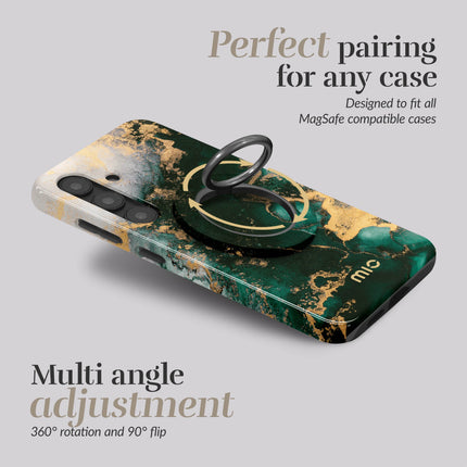Mio By Mobilize Mio Green Marble MagSafe Compatible Ring Houder productafbeelding 3