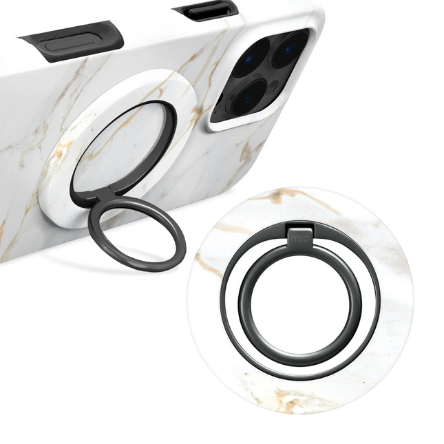 Mio By Mobilize Mio White Marble MagSafe Compatible Ring Houder