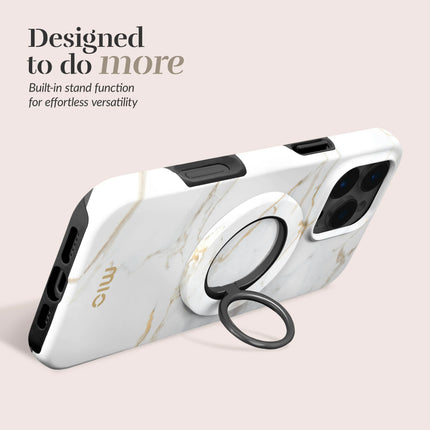 Mio By Mobilize Mio White Marble MagSafe Compatible Ring Houder productafbeelding 4