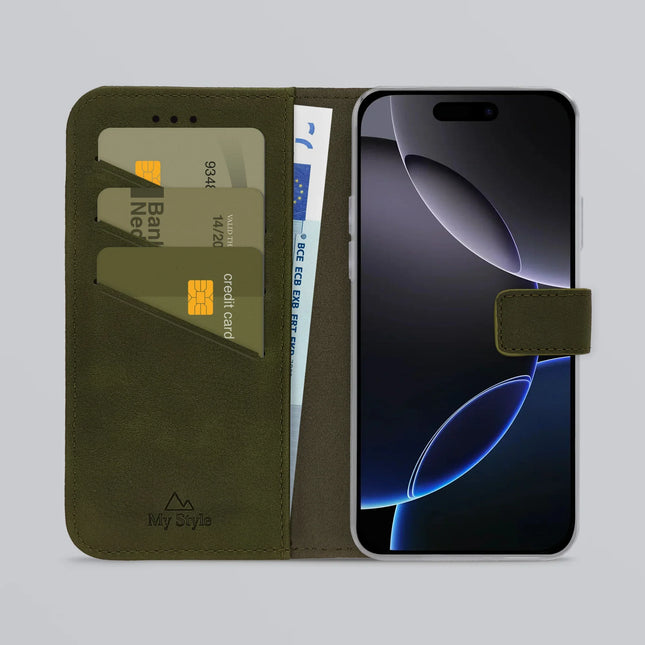 My Style Flex Wallet For Apple Iphone 16 Pro Forest Green