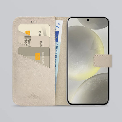 My Style Flex Wallet For Samsung Galaxy S24 5G/S25 5G Warm Taupe