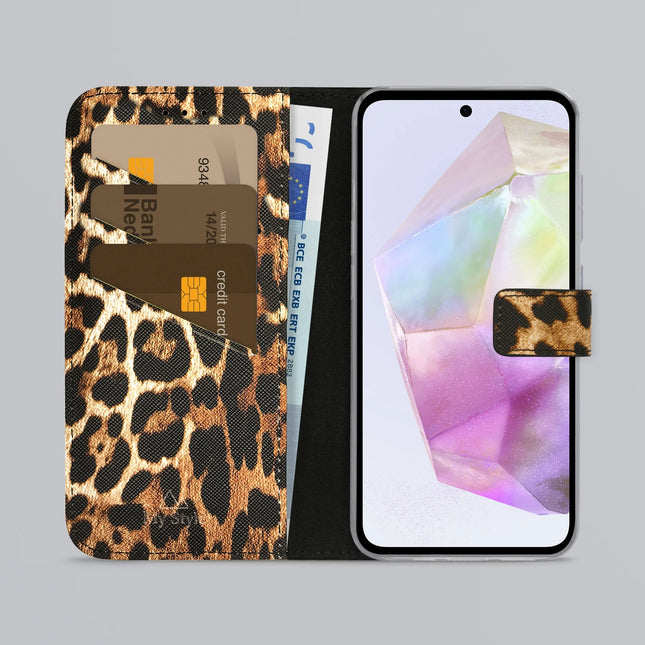 My Style Flex Wallet For Samsung Galaxy A35 5G Wild Leopard