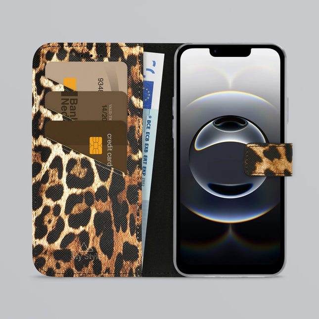 My Style Flex Wallet For Apple Iphone 16E Wild Leopard
