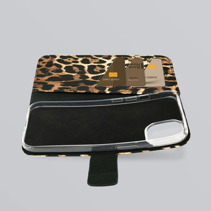 My Style Flex Wallet For Apple Iphone 16E Wild Leopard