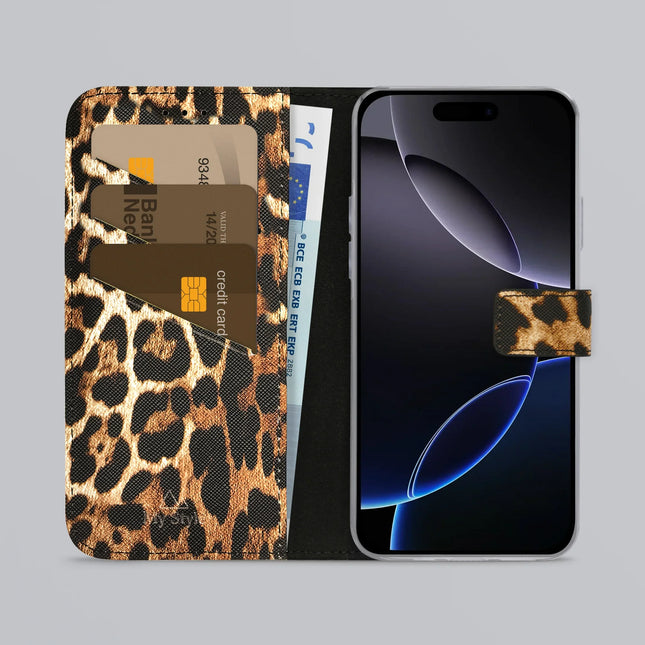 My Style Flex Wallet For Apple Iphone 16 Pro Wild Leopard