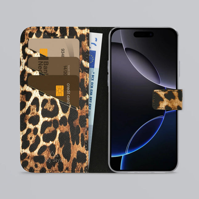 My Style Flex Wallet For Apple Iphone 16 Pro Max Wild Leopard