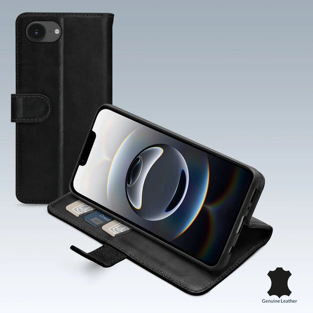 Mobilize Leather Wallet Apple Iphone 16E Black