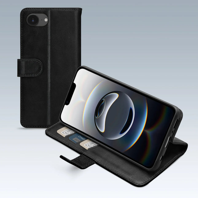 Mobilize Premium Gelly Wallet Book Case Apple Iphone 16E Black