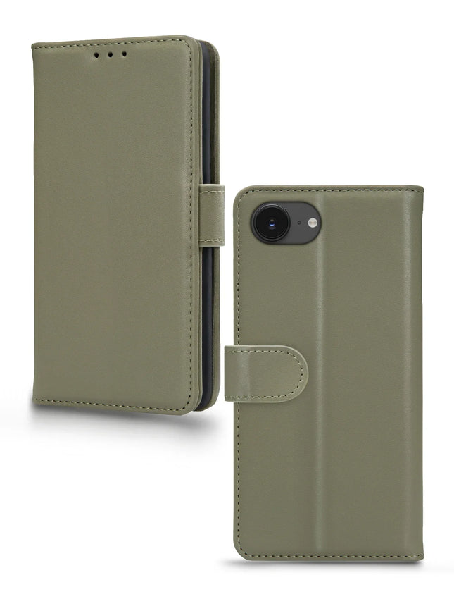 Mobilize Premium Gelly Wallet Book Case Apple Iphone 16E Green