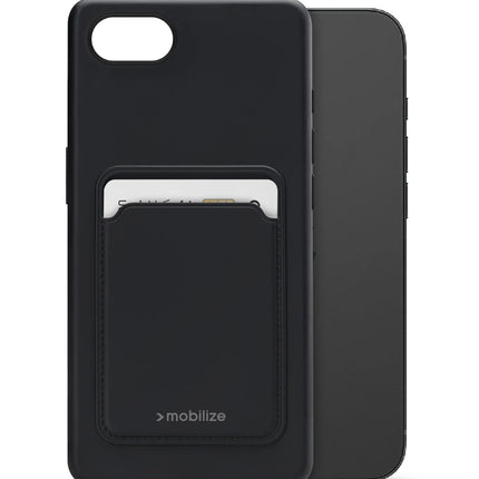 Mobilize Rubber Gelly Card Case Apple Iphone 16E Matt Black