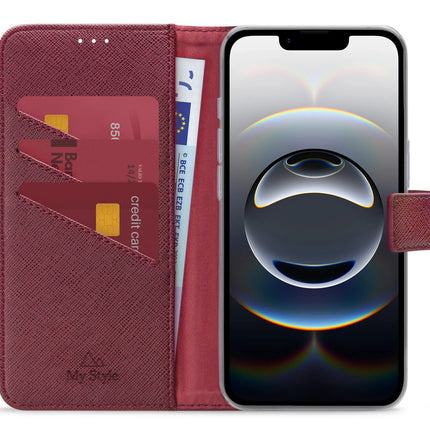 My Style Flex Wallet For Apple Iphone 16E Bordeaux