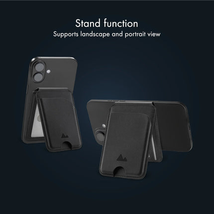 My Style MagSafe Compatible Magnet Card Houder met Stand Function Black productafbeelding 5