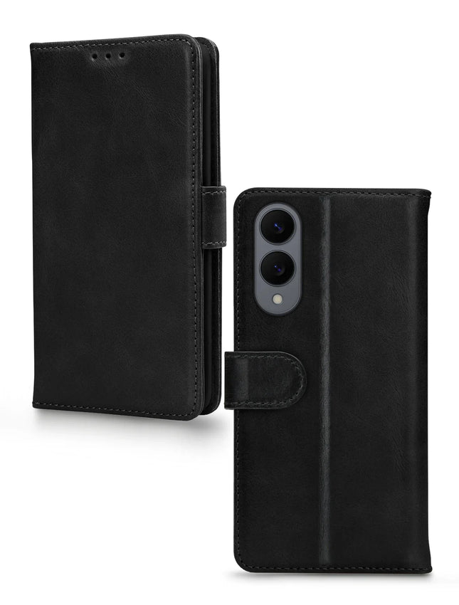 Mobilize Premium Gelly Wallet Book Case Samsung Galaxy S25 Edge 5G Black productafbeelding 2
