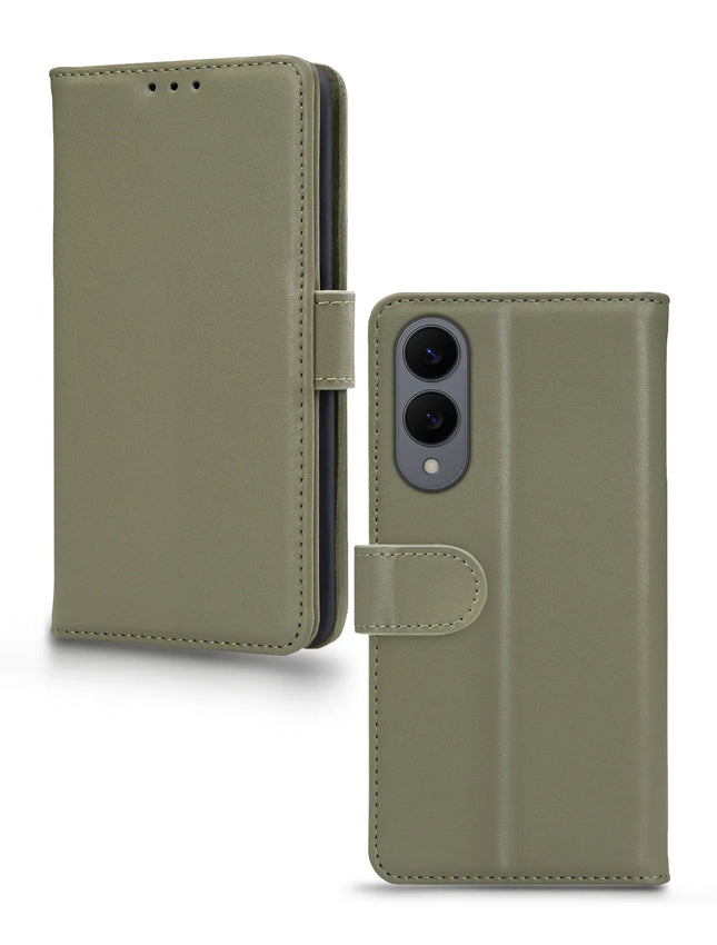 Mobilize Premium Gelly Wallet Book Case Samsung Galaxy S25 Edge 5G Green productafbeelding 2