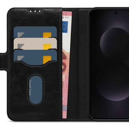 Mobilize 2In1 MagSafe Compatible Gelly Wallet Case Samsung Galaxy S25 Edge 5G Black productafbeelding 3